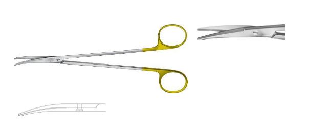 TC МЕТЦЕНБАУМ НОЖИЦІ ДЕЛ. ВИГНУТІ 200MM